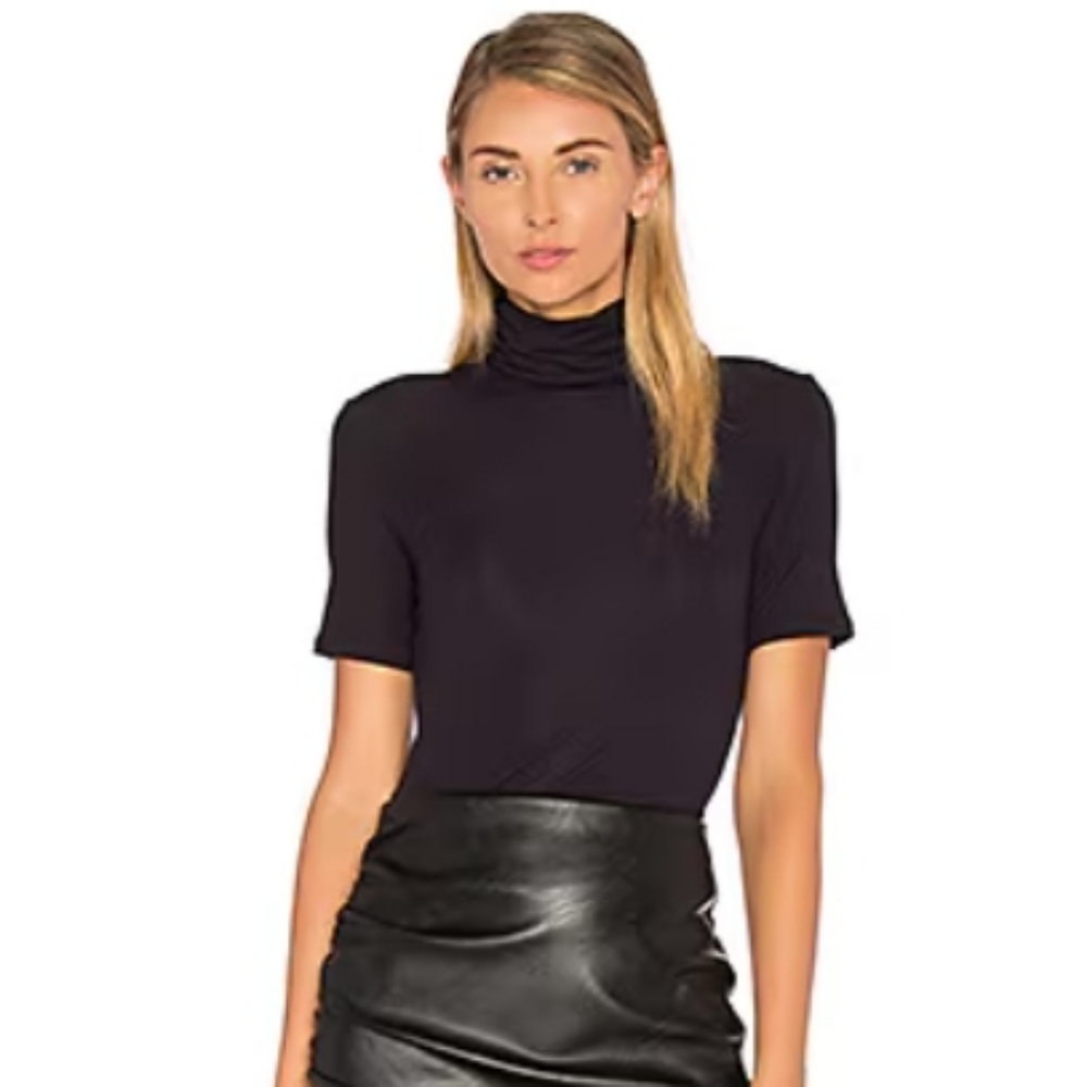 Theory Black Turtleneck Top